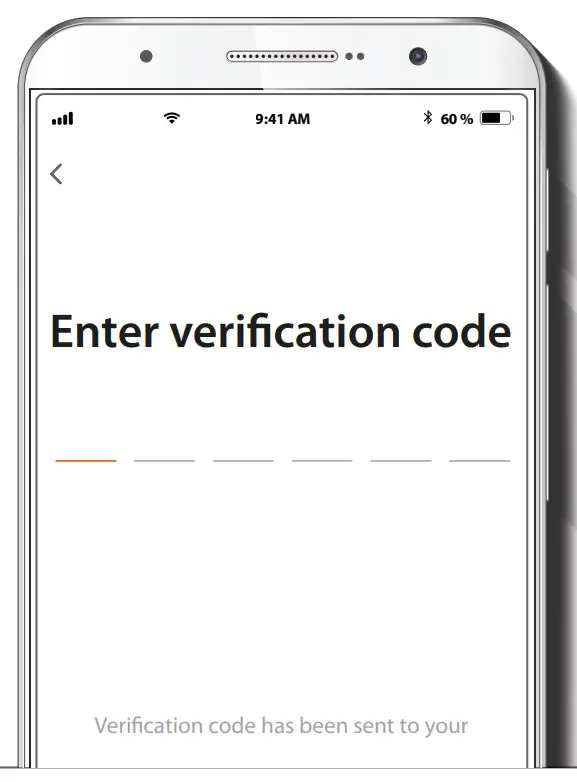 Enter the verification cod