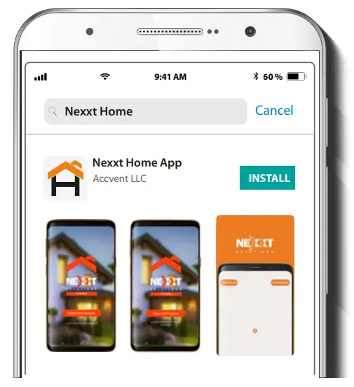 Installing the Nexxt Home app