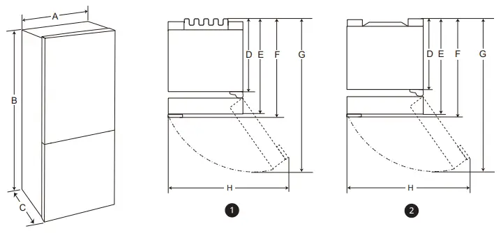 LG GBB61PZJMN Combined Fridge -