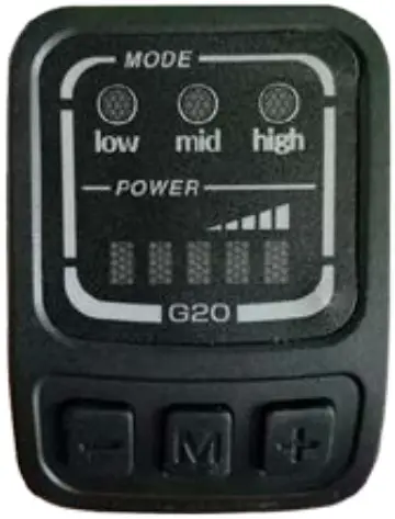 SCIWIL G20 LED Electric Bike Smart Display - pad position