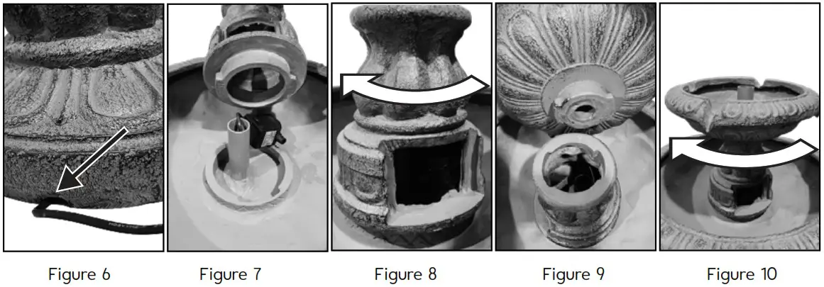 BERNINI FOUNTAINS 001362 Marcelli Corded Fountain - ASSEMBLY INSTRUCTIONS 2