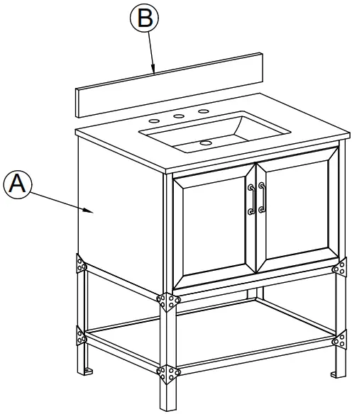HOME DECORATORS COLLECTION TJ-0401V3022BR Alster 30 Inch Single Basin Vanity - PACKAGE CONTENTS