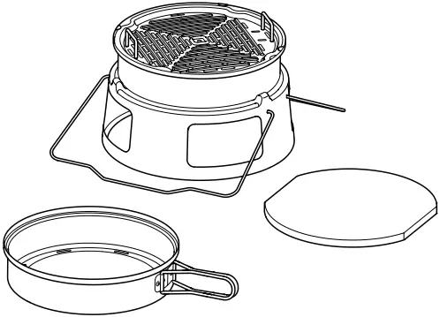 IKEA AA-2293467-2 KÅSEBERGA Barbecue Charbon Portable A0