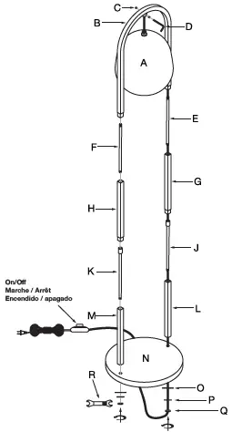 THE HOME DEPOT FL1584, FL1585 Floor Lamp 01
