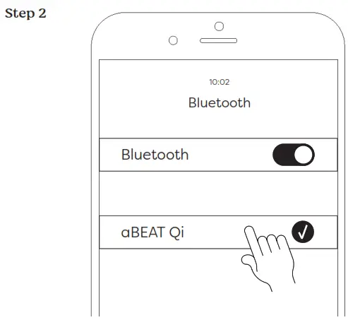 kreafunk aBEAT Qi Wireless Headphones with ANC - Step 2