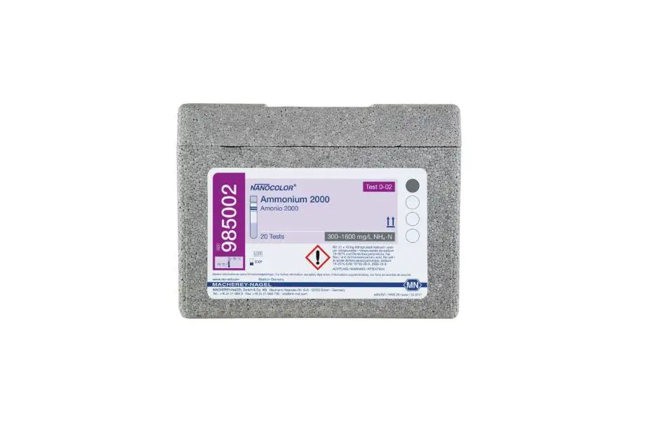 Nanocolor Ammonium 2000 Photometric Analyses Test Tubes Owner's Manual