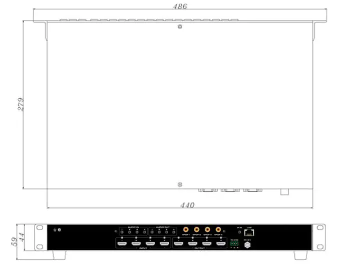 HDTV-SUPPLY-WolfPack-4x4-4K60-4X4-HDMI-Matrix-FIG-2