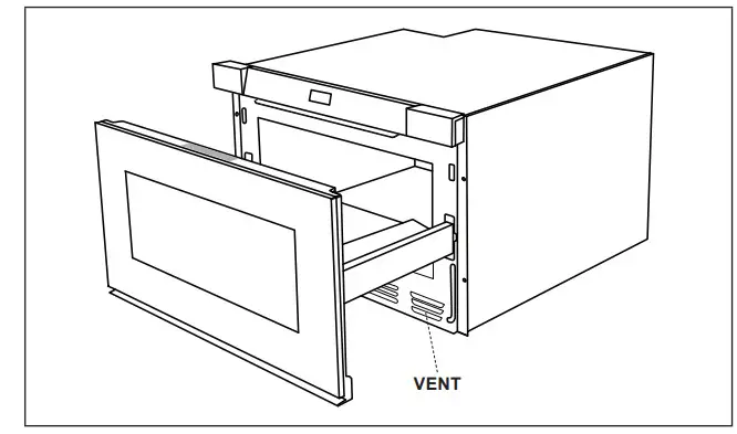 SHARP SMD2440JS Microwave Drawer Oven - VENT