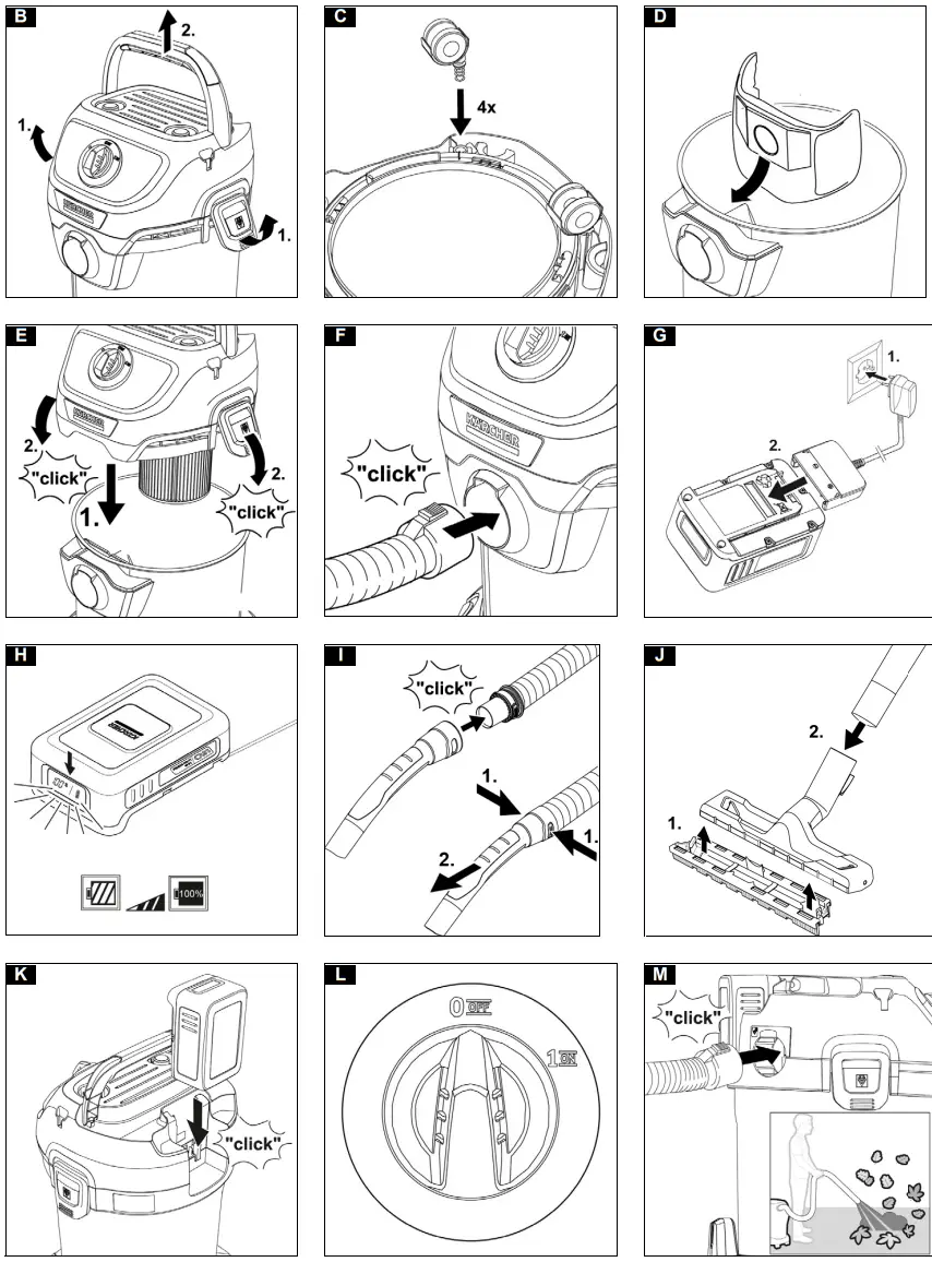KARCHER WD 2 18 Battery Set Standard Vacuum Cleaner - Overview 1