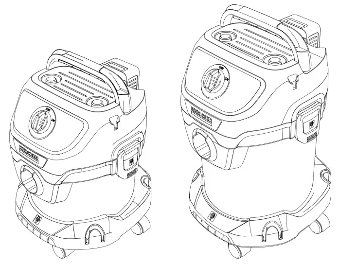 KARCHER WD 2 18 Battery Set Standard Vacuum Cleaner