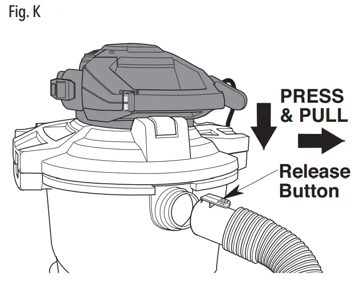 CRAFTSMAN CMXEVBE176060 Vacuum Cleaner with Detachable Leaf Blower - fig 10