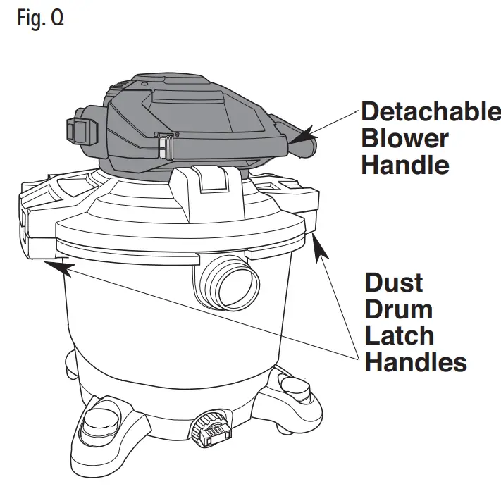 CRAFTSMAN CMXEVBE176060 Vacuum Cleaner with Detachable Leaf Blower - fig 17