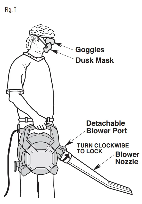 CRAFTSMAN CMXEVBE176060 Vacuum Cleaner with Detachable Leaf Blower - fig 20