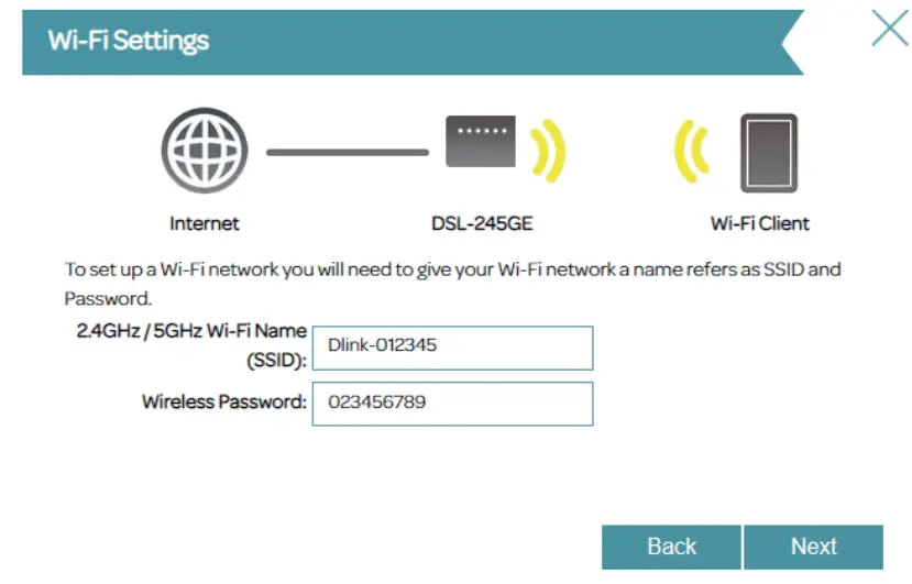 D-Link Dual Band Wireless AC1200 ADSL2+ VDSL2 Modem Router DSL-245GE - Setup 7