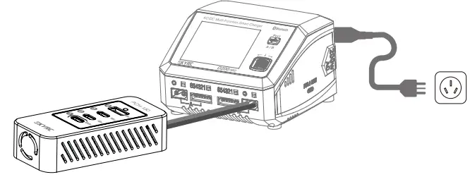 SKYRC SK-100196 D200 neo AC DC Multi Function Smart Charger - Charging Hub