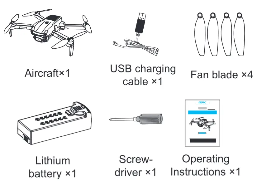 4DRC 4D-F12 Quadcopter GPS Brushless Drone with 4K Camera - parts 1