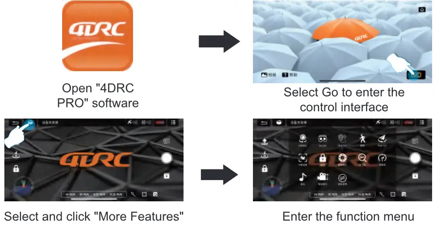 4DRC 4D-F12 Quadcopter GPS Brushless Drone with 4K Camera - parts 11