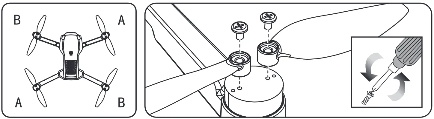 4DRC 4D-F12 Quadcopter GPS Brushless Drone with 4K Camera - parts 3
