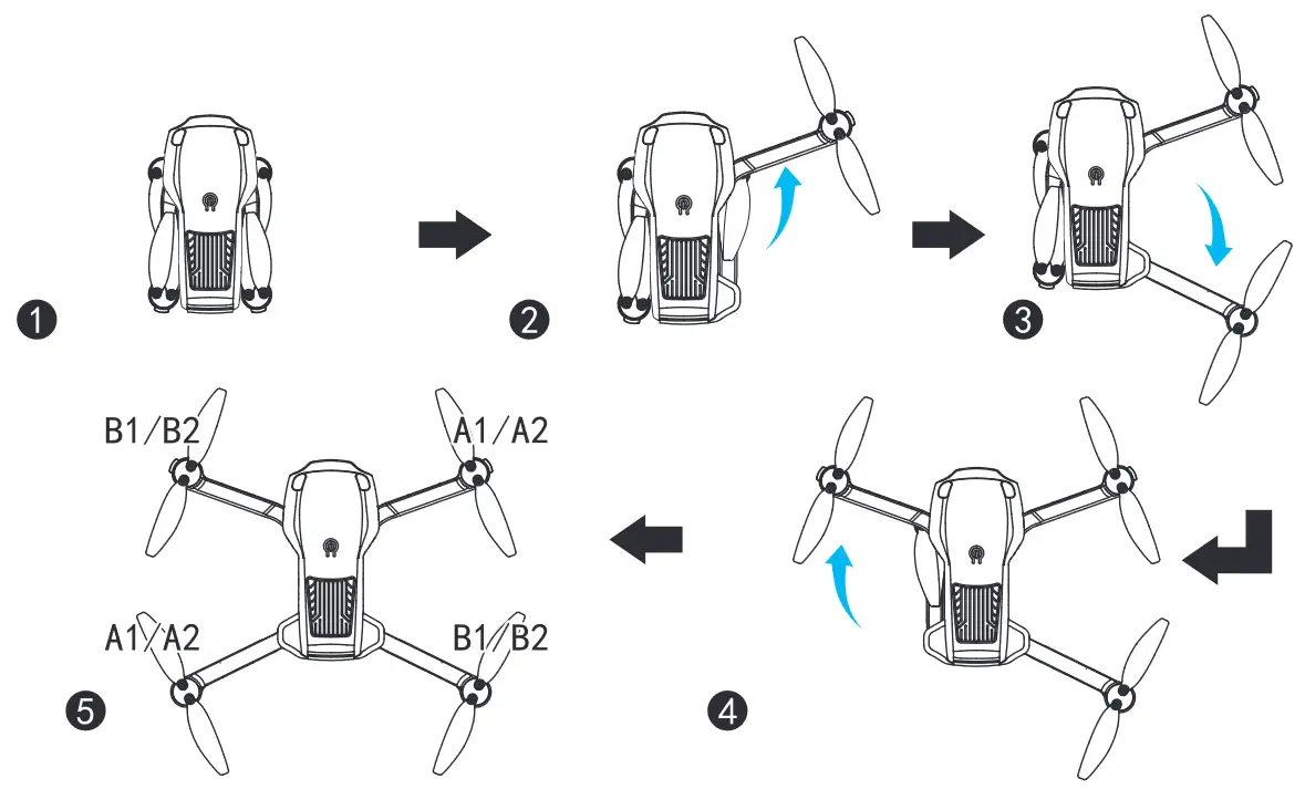 4DRC 4D-F12 Quadcopter GPS Brushless Drone with 4K Camera - parts 4
