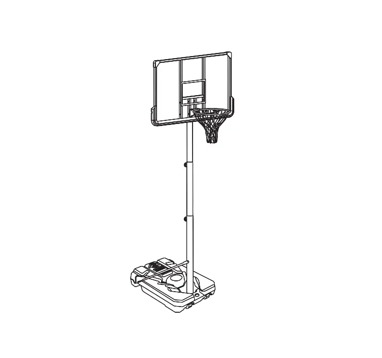 Nchanmar Mg-b010 Portable Basketball Hoops And Goals User Manual