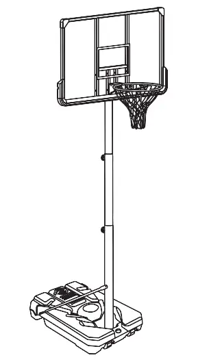 NChanmar MG-B010 Portable Basketball Hoops and Goals
