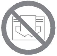 argo Boogie Ceramic Fan Heater - Warning Symbol