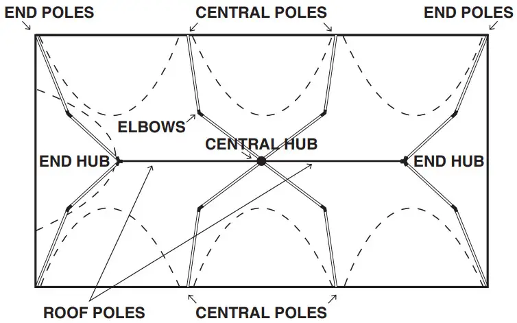 KIWI camping KC072-722 Falcon 9 Ezi-Up Blackout Family Tent - tent includes