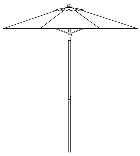 StyleWell UTS00203E-HAZE, UTS00203E-ALY 7.5 FT Steel Umbrella -