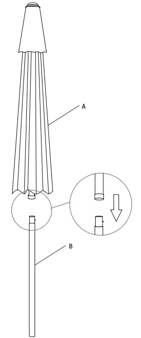 StyleWell UTS00203E-HAZE, UTS00203E-ALY 7.5 FT Steel Umbrella - fIG1
