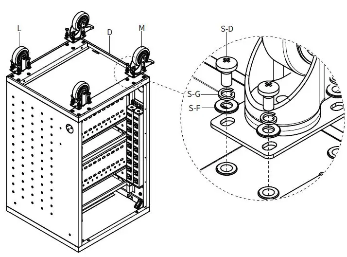 VlVO-CART-LAPC1-Black-Laptop-Charging-Cart-Keypad-Lock-fig-11