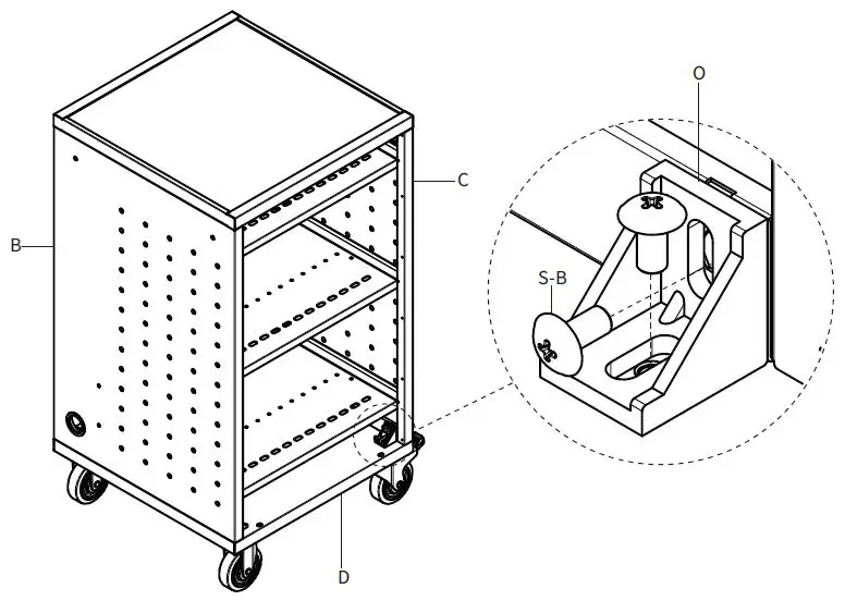 VlVO-CART-LAPC1-Black-Laptop-Charging-Cart-Keypad-Lock-fig-12