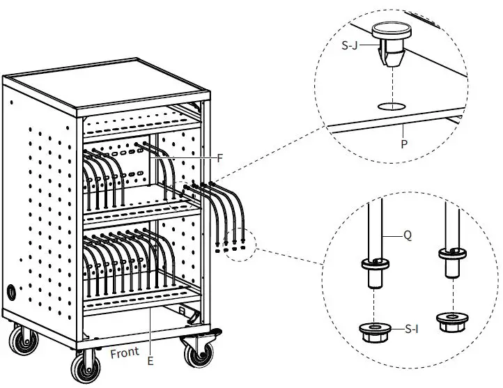 VlVO-CART-LAPC1-Black-Laptop-Charging-Cart-Keypad-Lock-fig-13