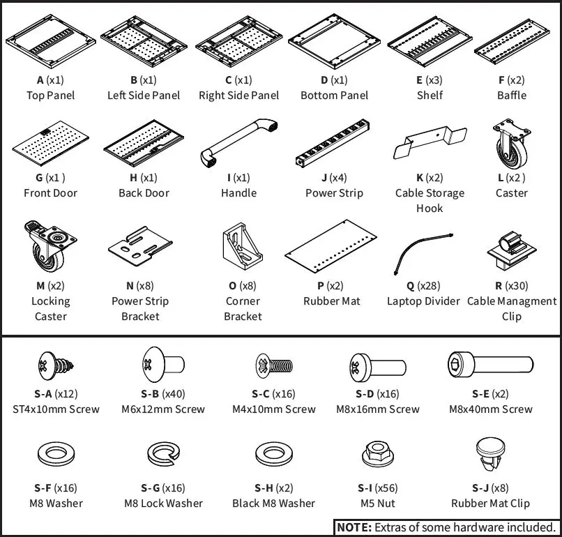 VlVO-CART-LAPC1-Black-Laptop-Charging-Cart-Keypad-Lock-fig-3
