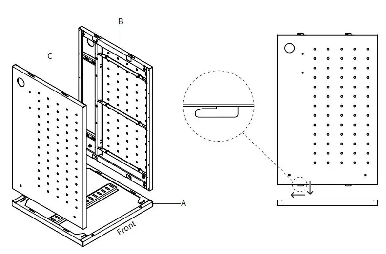 VlVO-CART-LAPC1-Black-Laptop-Charging-Cart-Keypad-Lock-fig-6