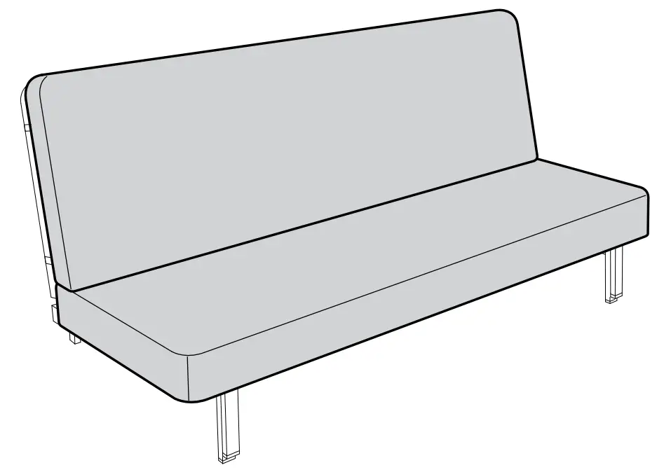 IKEA NYHAMN Cover for 3-Seat Sofa Bed