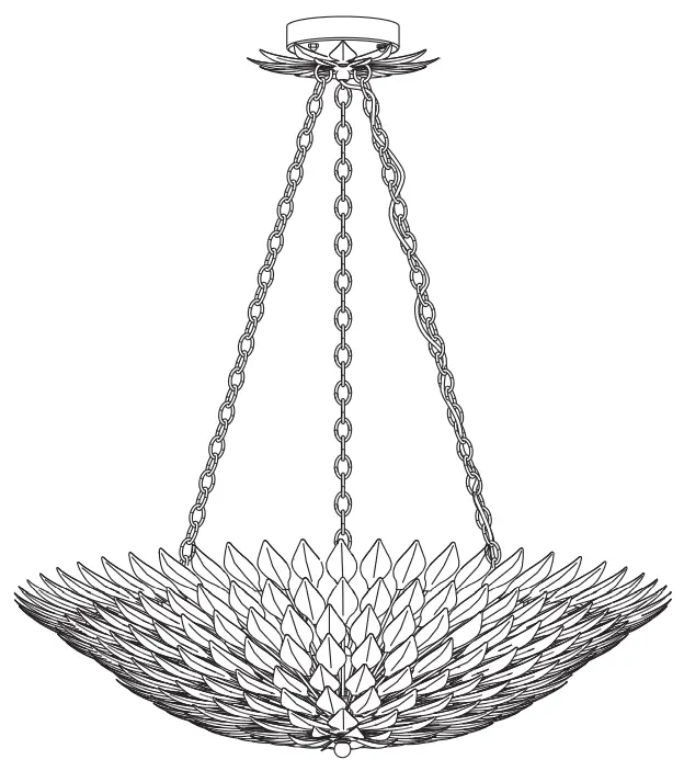 CRYSTORAMA 519 SA Broche Eight Light Chandelier 