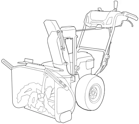 greenworks 2611602CO 4 Inches Dual Stage Snow Thrower A1