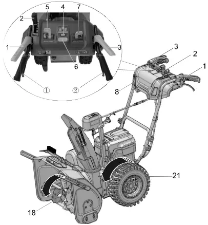 greenworks 2611602CO 4 Inches Dual Stage Snow Thrower B11