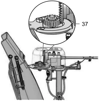 greenworks 2611602CO 4 Inches Dual Stage Snow Thrower C3