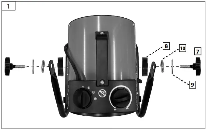 Gude GEH 3000 Convector Heater - Assembly