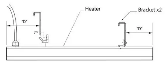 HEATSTRIP THX-DCR Flush Mount Enclosure Range - STEP 1