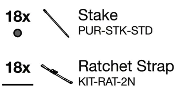 AMERICAN TENT 30x75 Party Frame Tent - ANCHORING