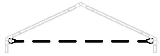 AMERICAN TENT 30x75 Party Frame Tent - Cross Cable