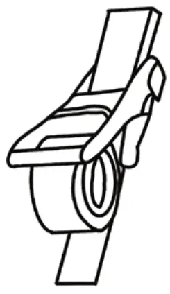 AMERICAN TENT 30x75 Party Frame Tent - Excess Strap