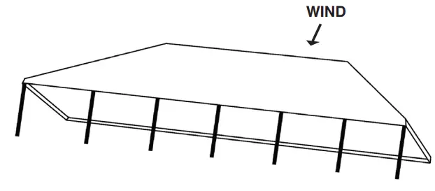 AMERICAN TENT 30x75 Party Frame Tent - Lifting Tent