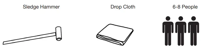 AMERICAN TENT 30x75 Party Frame Tent - REQUIRED EQUIPMENT