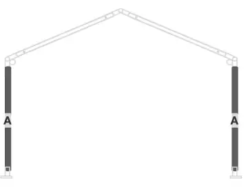 AMERICAN TENT 30x75 Party Frame Tent - SIDE VIEW1