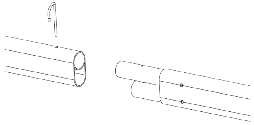 AMERICAN TENT 30x75 Party Frame Tent - double tube