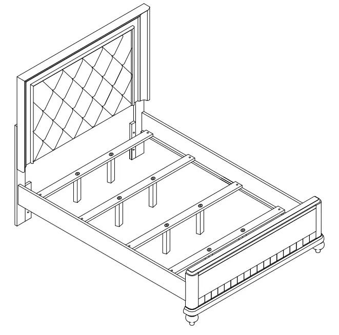 The Brick 8808_3 Diva 6 Piece King Bedroom Package