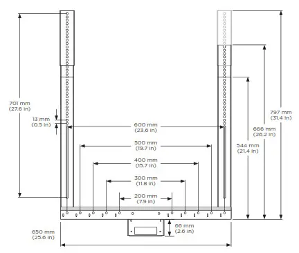 BOSE BO VBMK Videobar Display Mounting Kit - fig